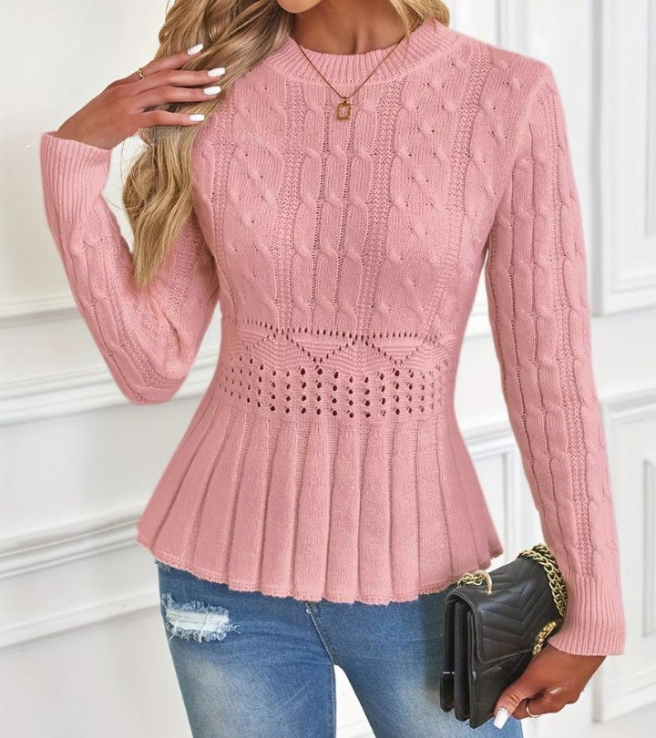 Lorenza | Textured Peplum Sweater