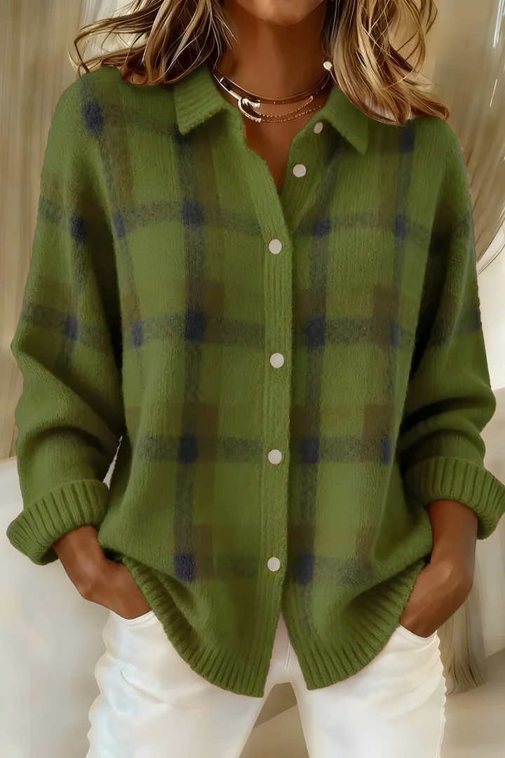 Verity | Checked Button Cardigan