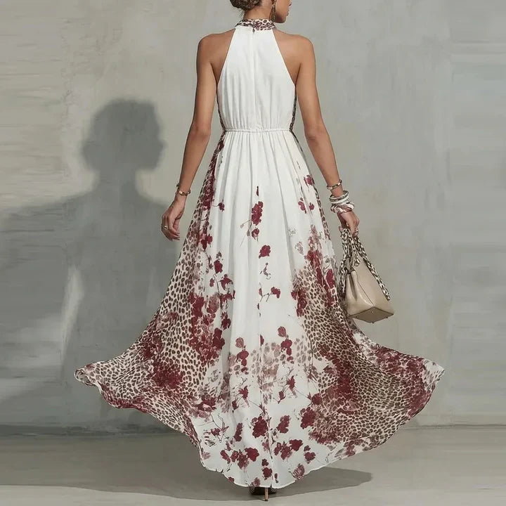 Sylvana | Floral Halter Maxi Dress