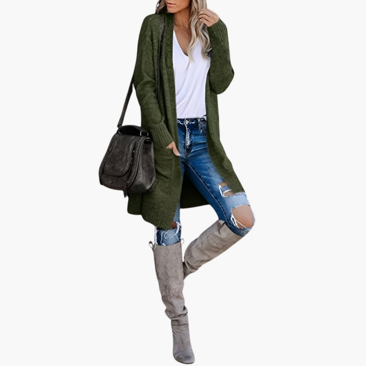 Anthea | Longline Pocketed Cardigan