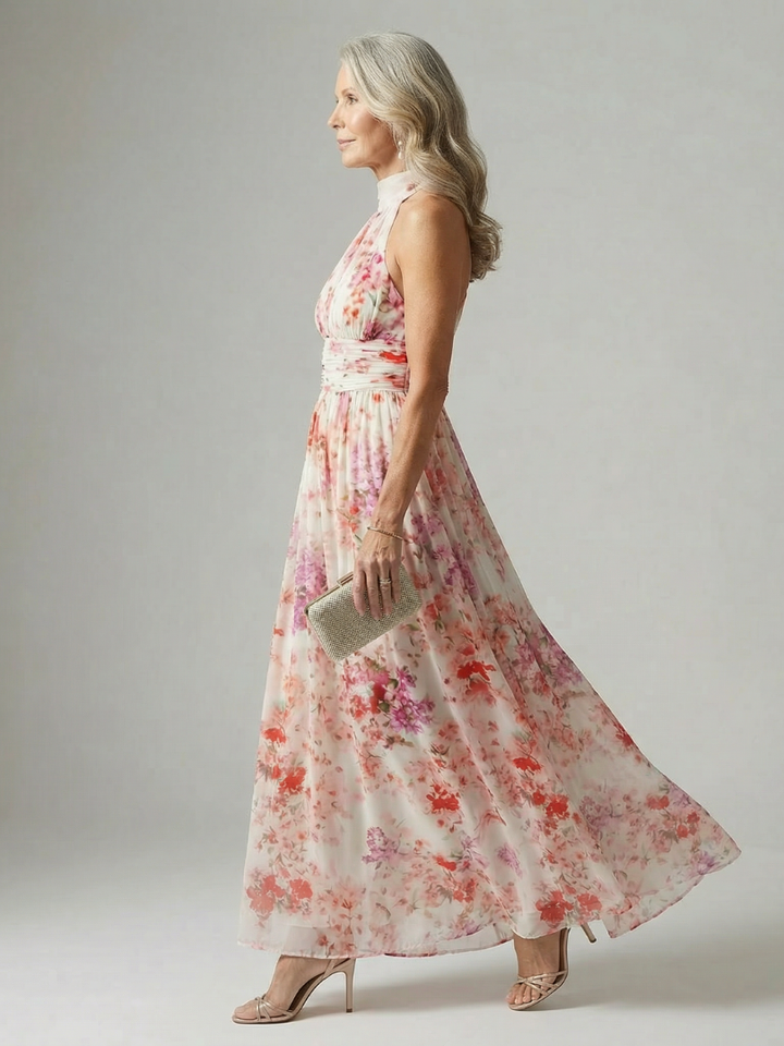 Yasmin | Graceful Halter Maxi Dress