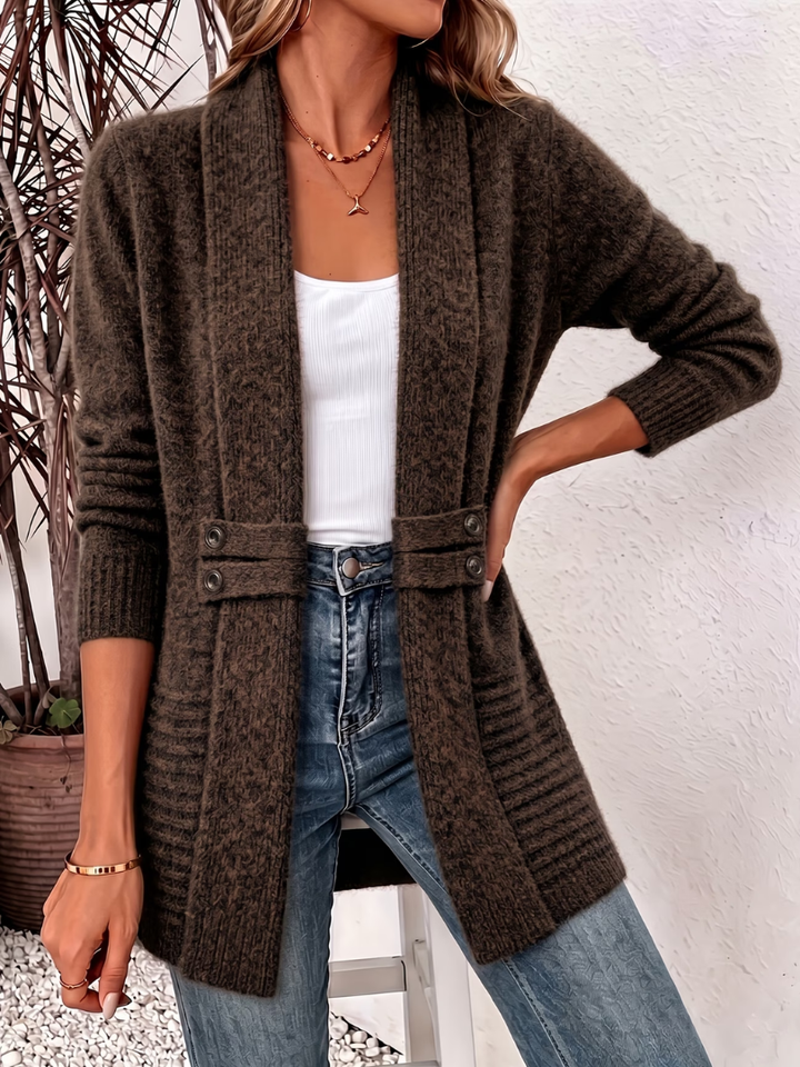 Leona | Relaxed Open-Front Cardigan