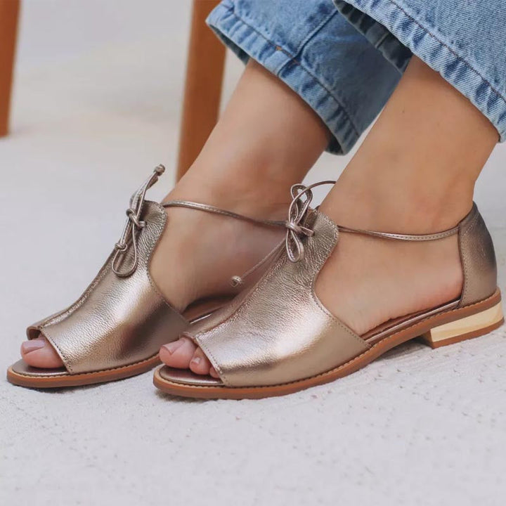 Winnie | Women's Leather Strap Sandals
