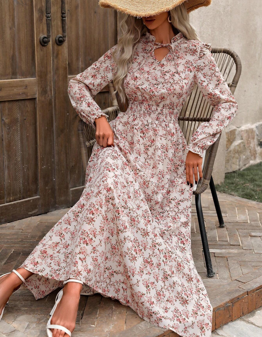 Vivien | Romantic Floral Maxi Dress