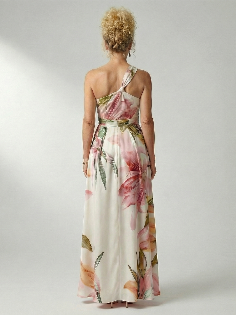 Cassandra | Floral One-Shoulder Maxi Dress