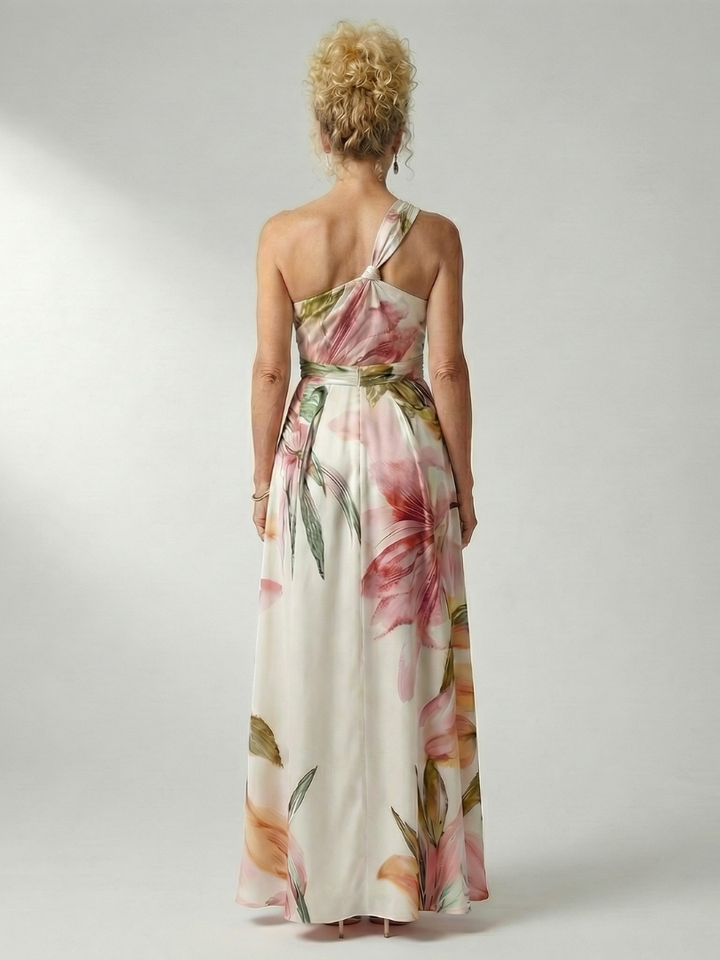 Cassandra | Floral One-Shoulder Maxi Dress