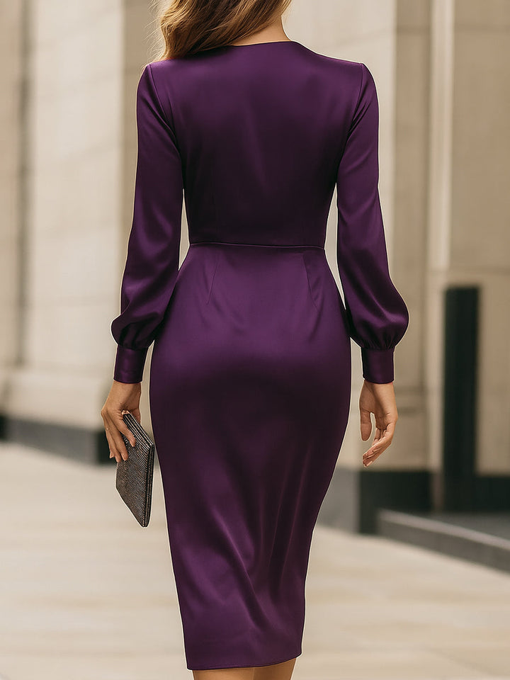 Laura | Elegant Wrap Midi Dress