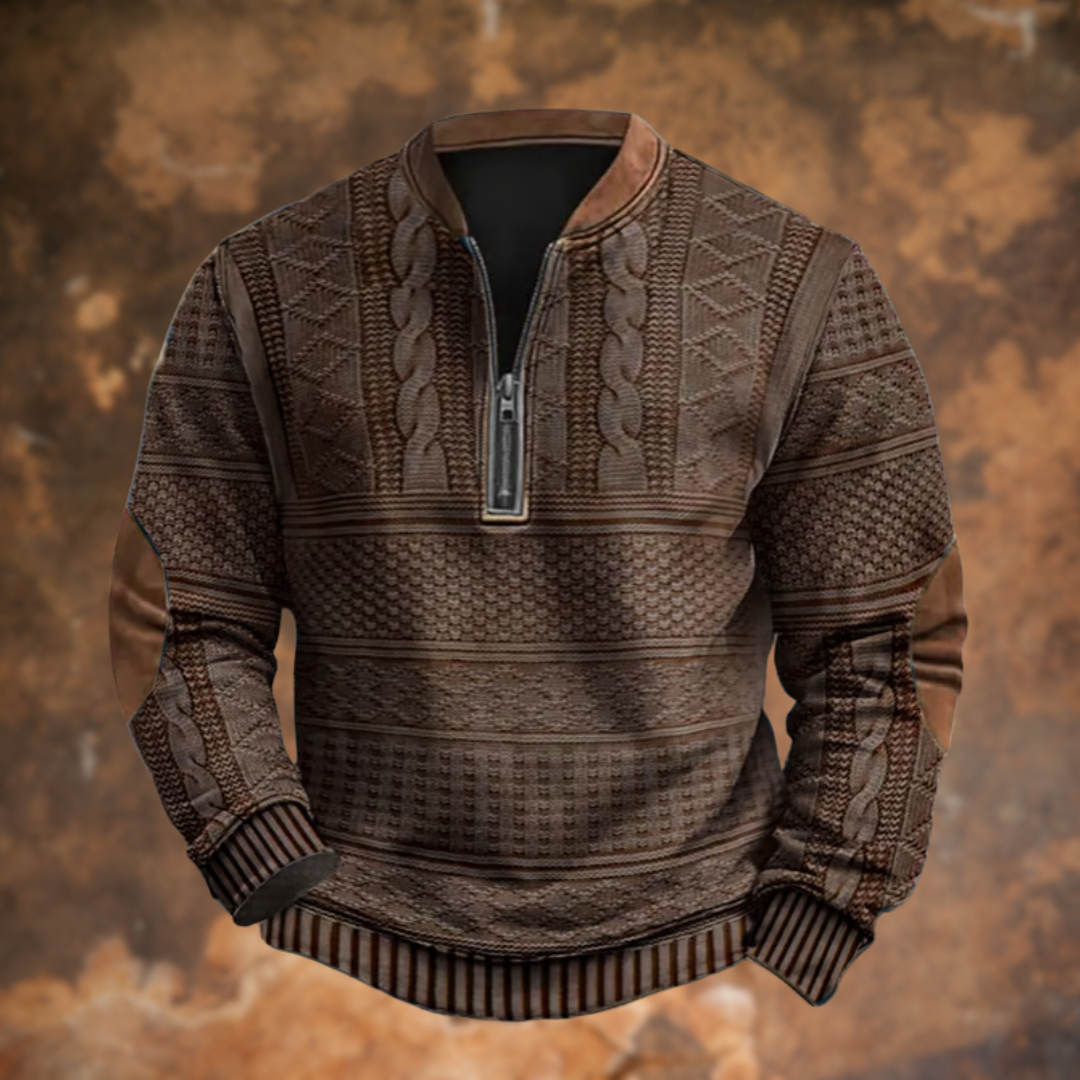Callahan | Textured Quarter-Zip Sweater