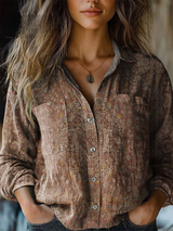 Maureen | Boho Patterned Blouse
