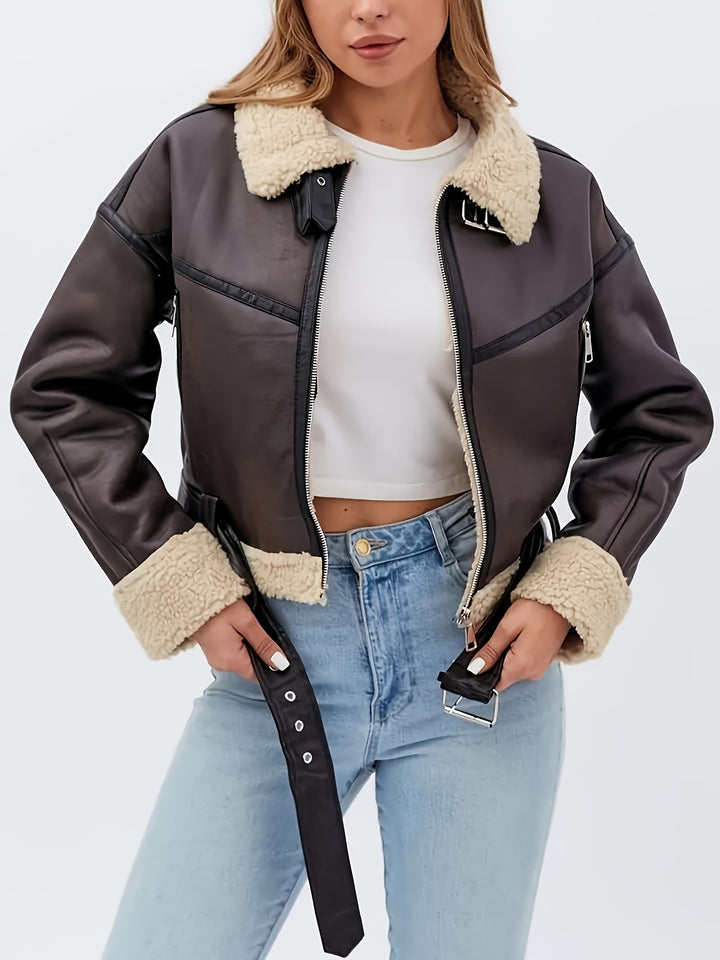 Helena | Cozy-Lined Moto Jacket