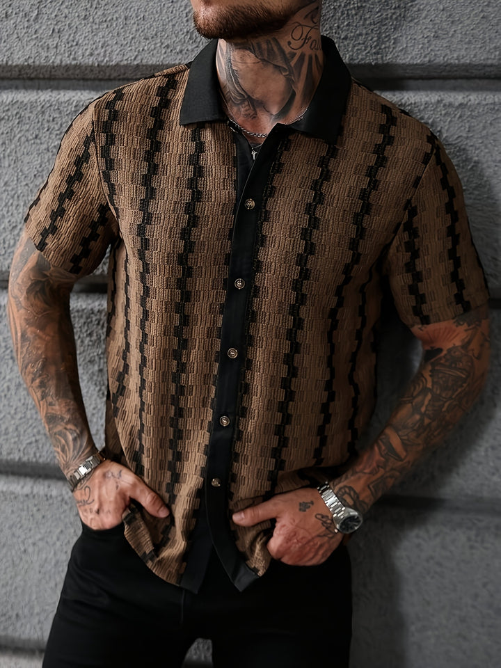 Strand | Men's Colour Stripe Short Sleeve Shirt
