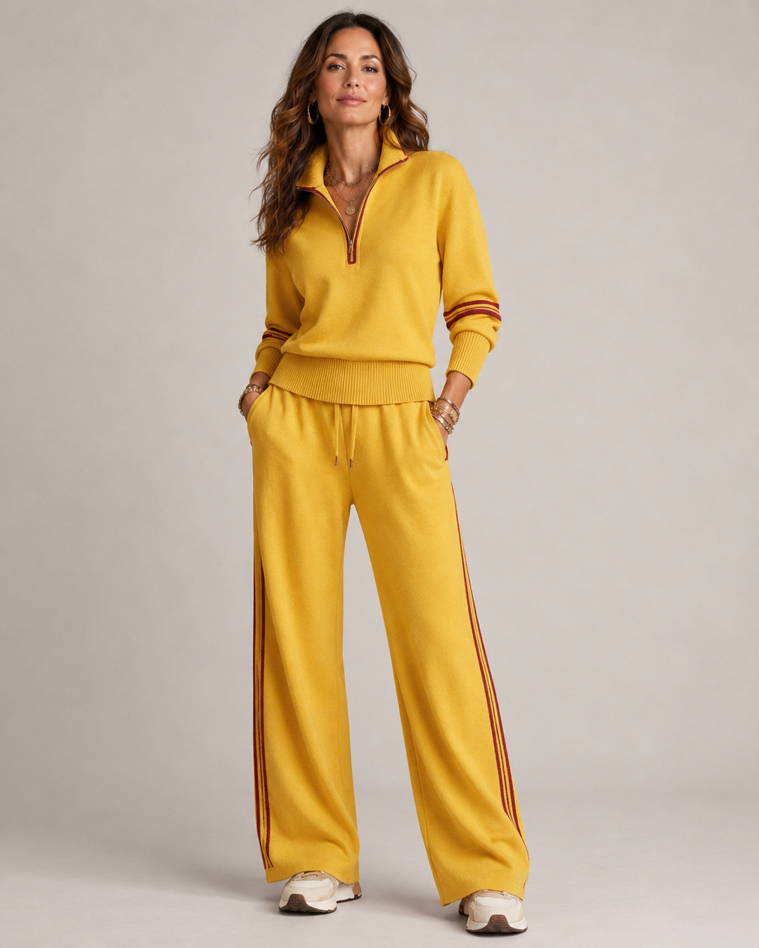 Marnelle | Relaxed Zip Two-Piece Set
