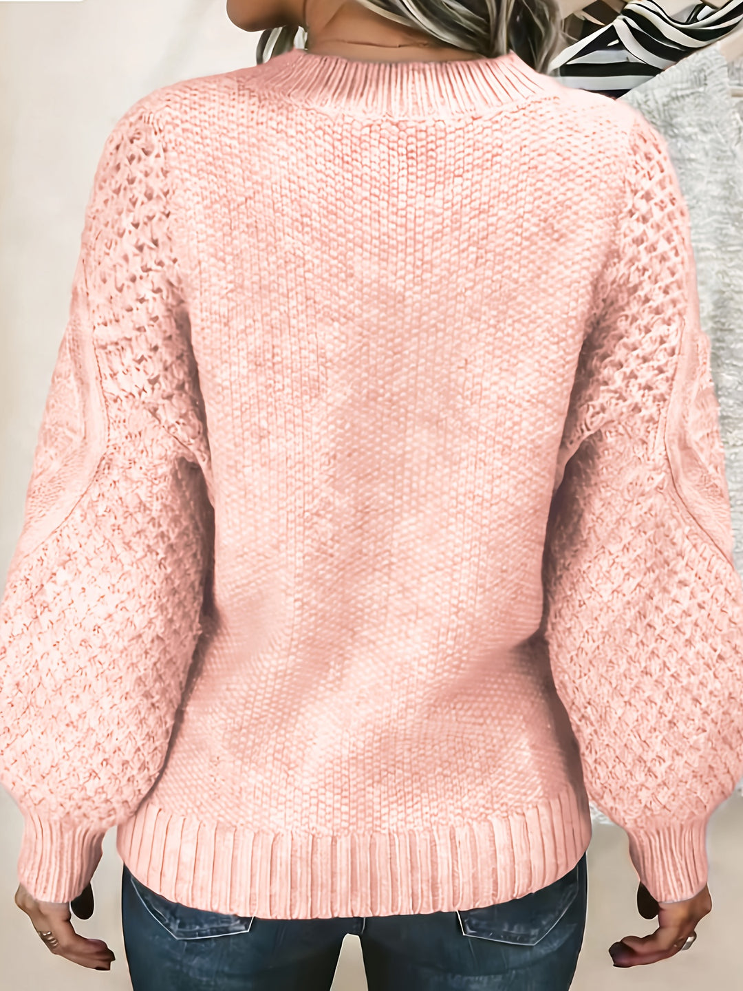 Maisie | Cozy Oversized Lantern-Sleeve Sweater