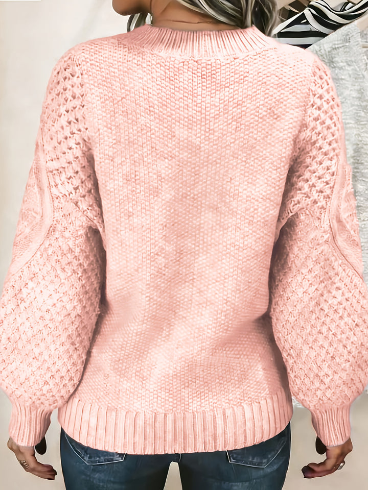 Maisie | Cozy Oversized Lantern-Sleeve Sweater
