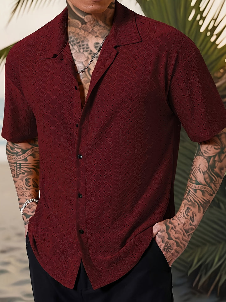 Hayes | Men's Solid Color Button-Up Shirt