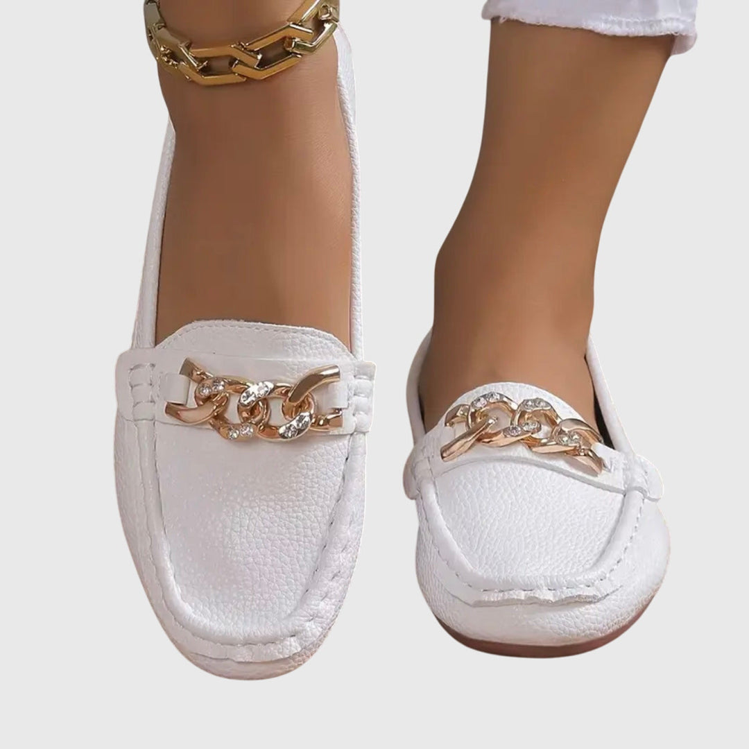 Charlene | Chain-Detail Comfort Loafers