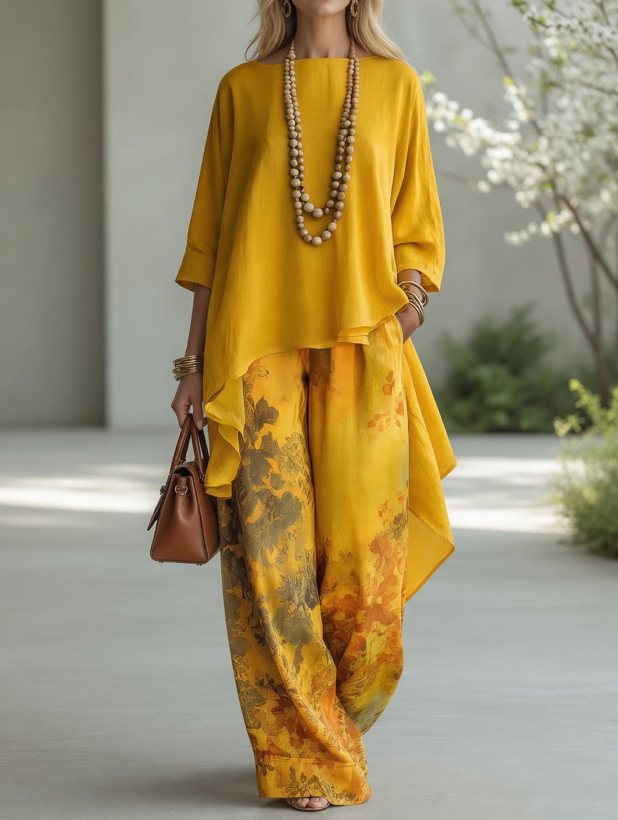 Pamela | Flowing Floral Two-Piece Set
