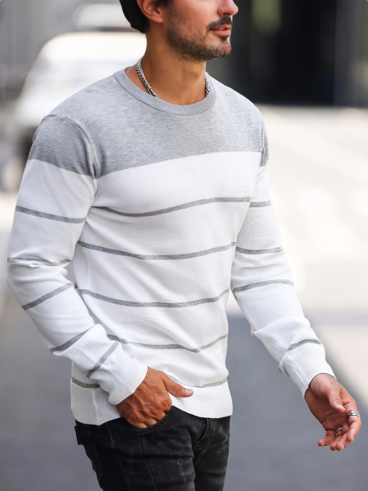 Harvey | Striped Crew Neck Sweater