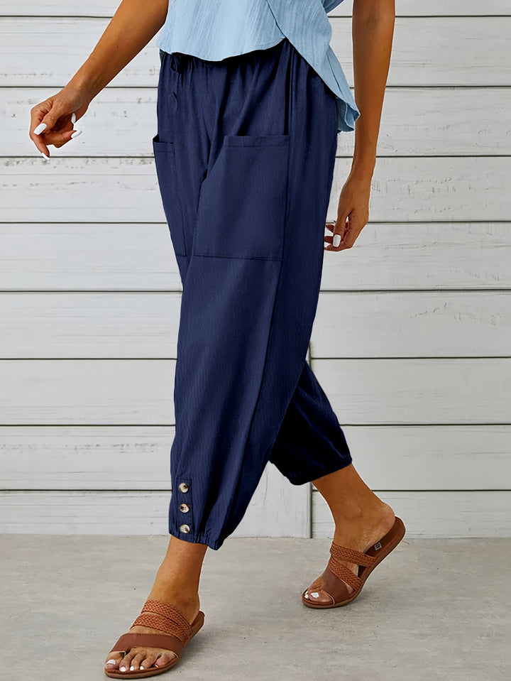 Lorraine | Relaxed Cropped Wide-Leg Pants