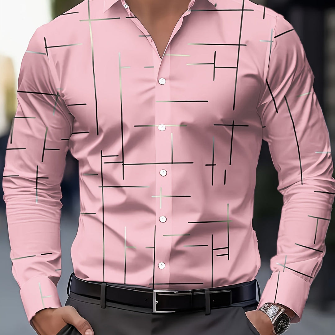 Franklin | Men's Geometric Print Long Sleeve Shirt