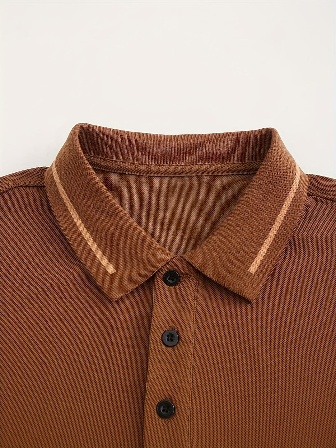 Maxwell | Men's Long Sleeve Contrast-Trim Polo