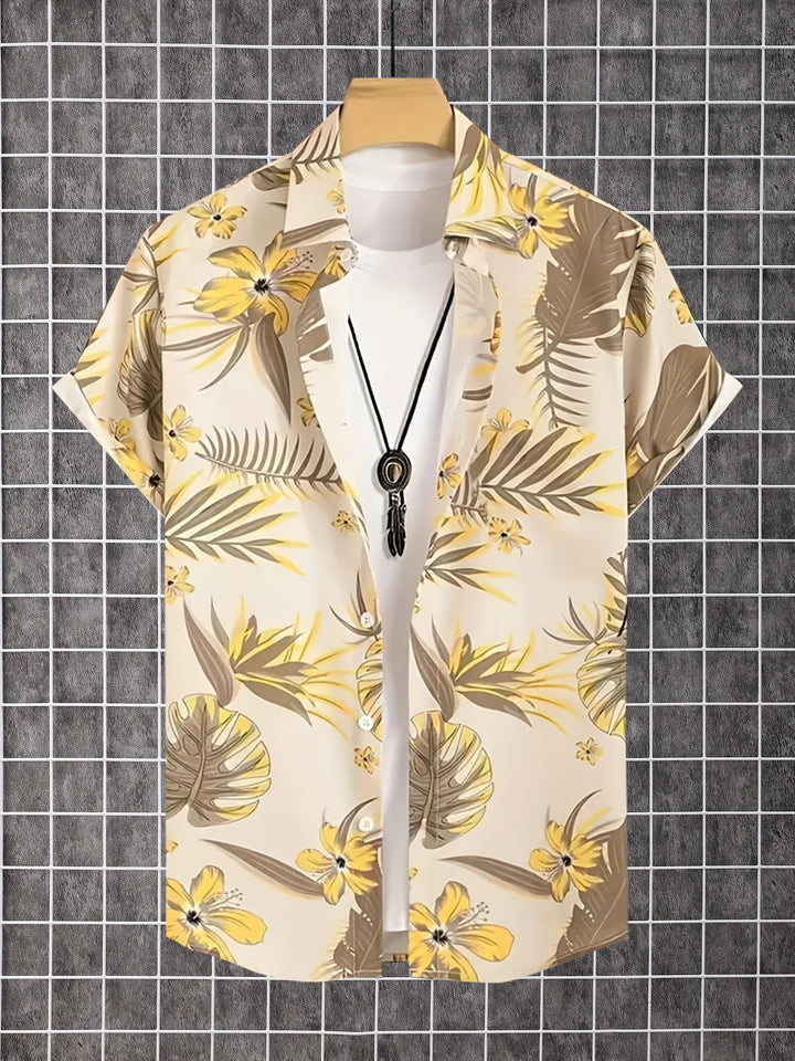 Kingston | Men's Tropical Print Short Sleeve Shirt