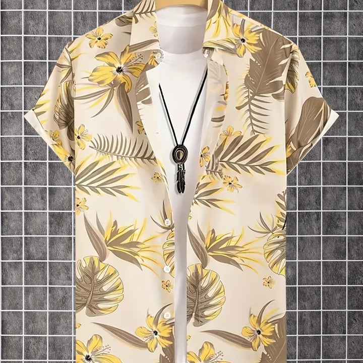Kingston | Men's Tropical Print Short Sleeve Shirt