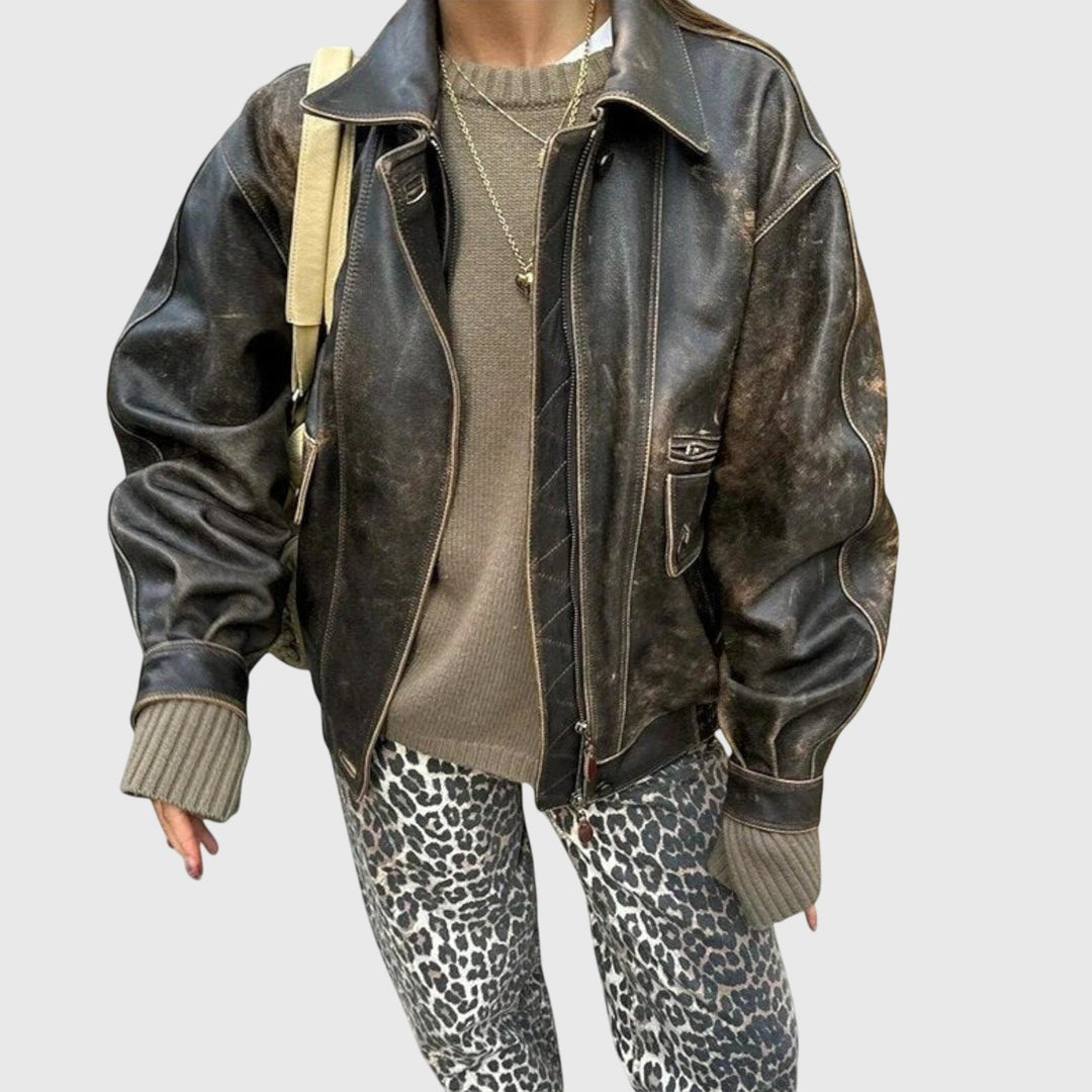 Darcy | Relaxed Leopard-Print Jeans