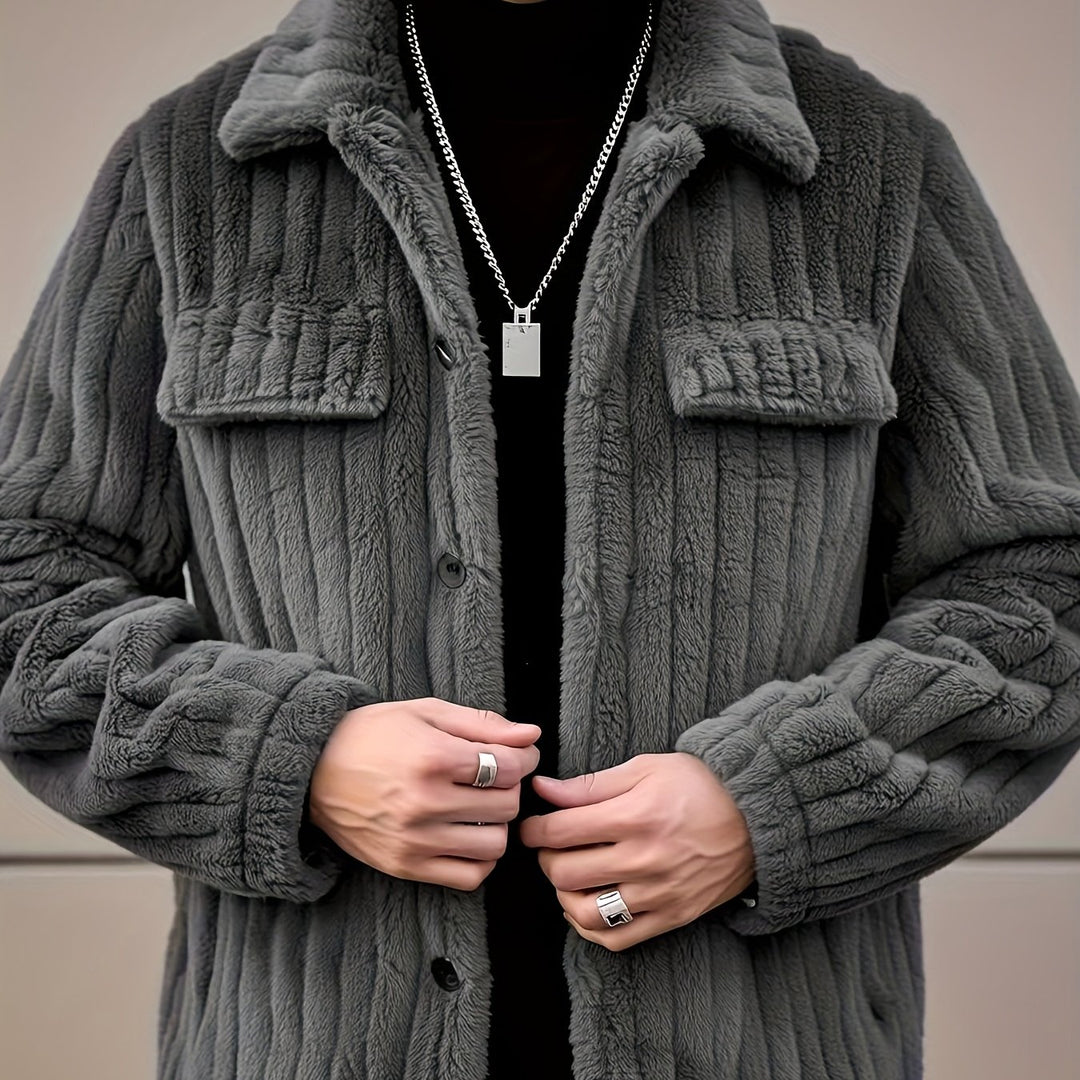 Cedric | Textured Button-Front Jacket