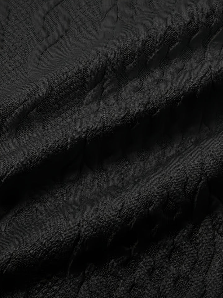 Sybil | Textured Contrast-Trim Shirt