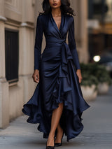 Lorraine | Draped Ruffle Maxi Dress