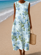 Isadora | Floral Sleeveless Summer Dress