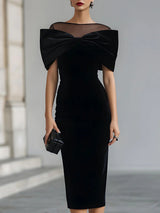 Gwendolyn | Bow-Detail Midi Dress