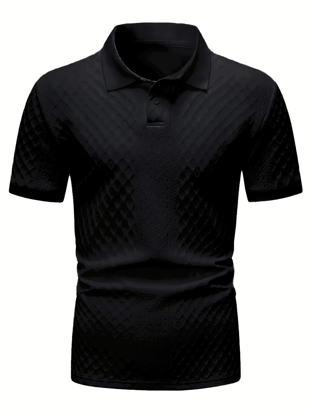 Elias | Textured Short-Sleeve Polo Shirt