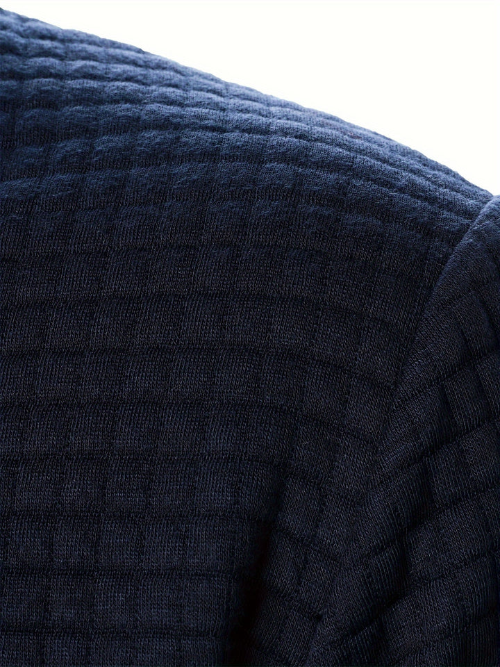 Marcus | Textured Stand-Collar Bomber Jacket