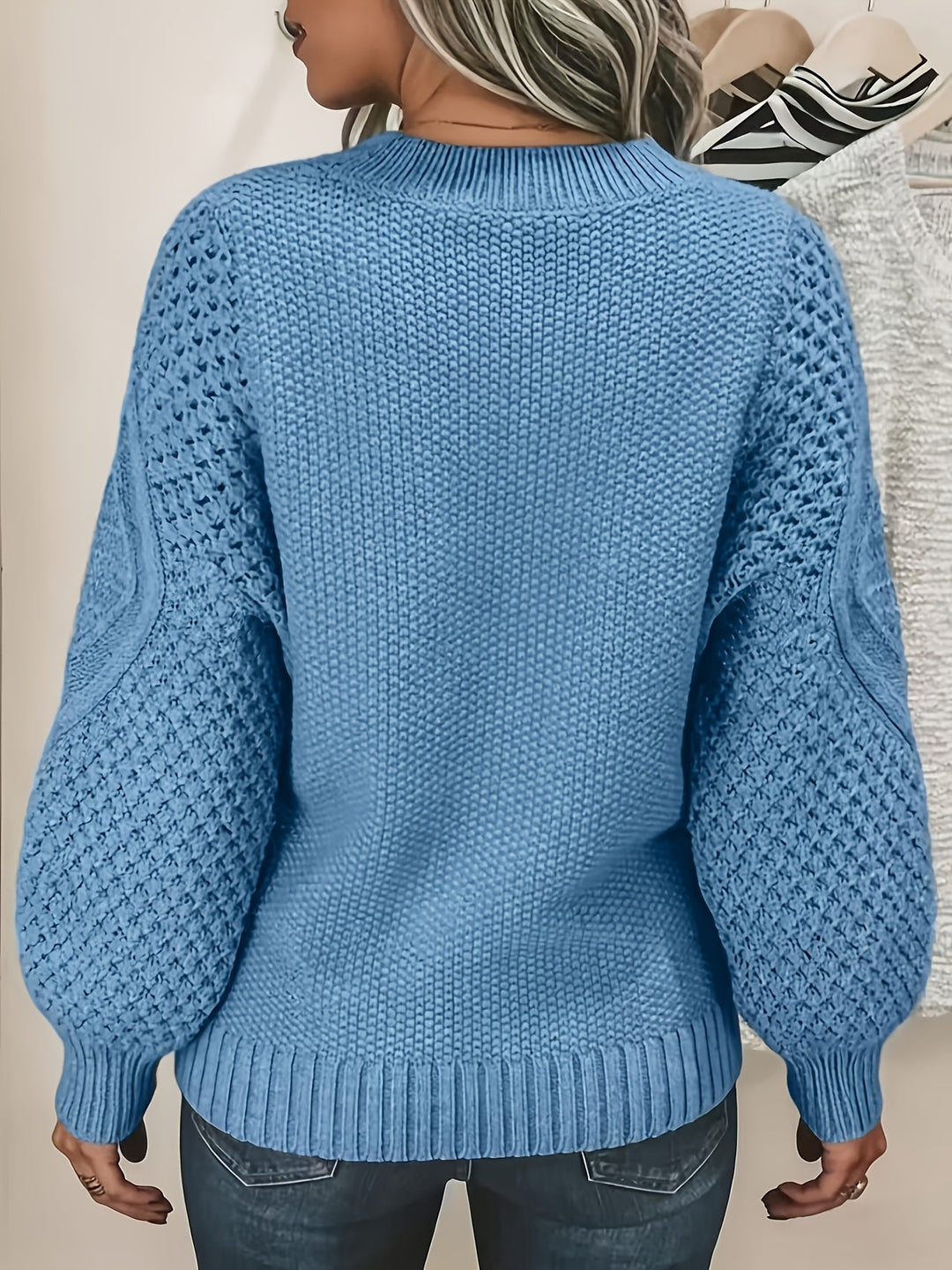 Maisie | Cozy Oversized Lantern-Sleeve Sweater