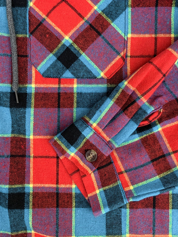 Foster | Rugged Plaid Hooded Shirt