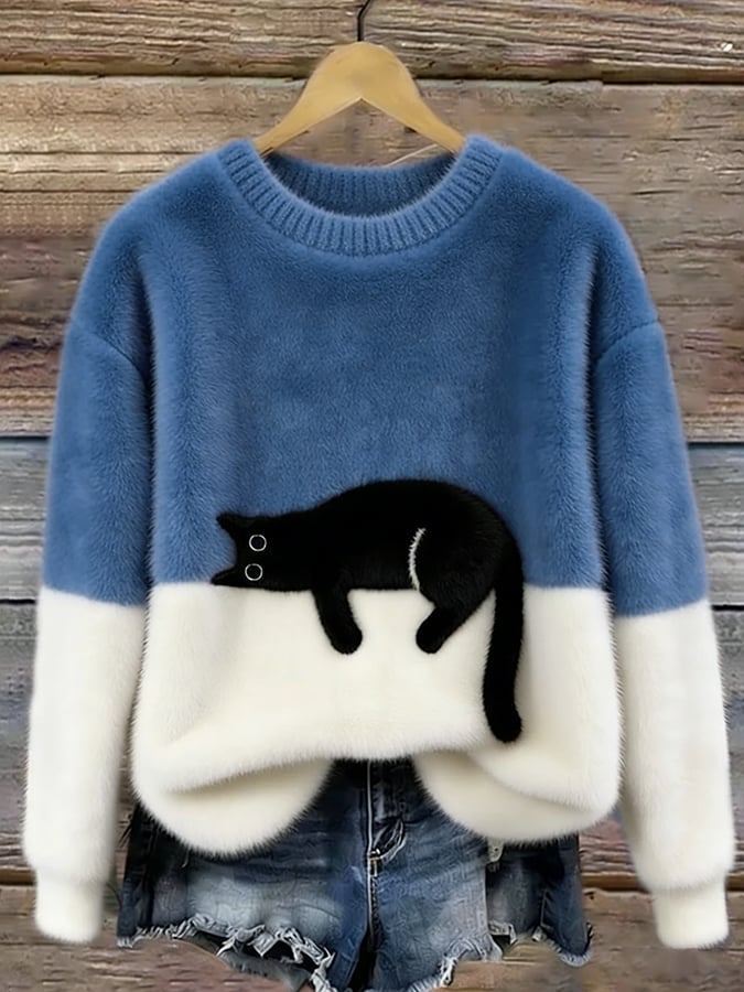 Cassidy | Playful Colour-Block Oversized Sweater