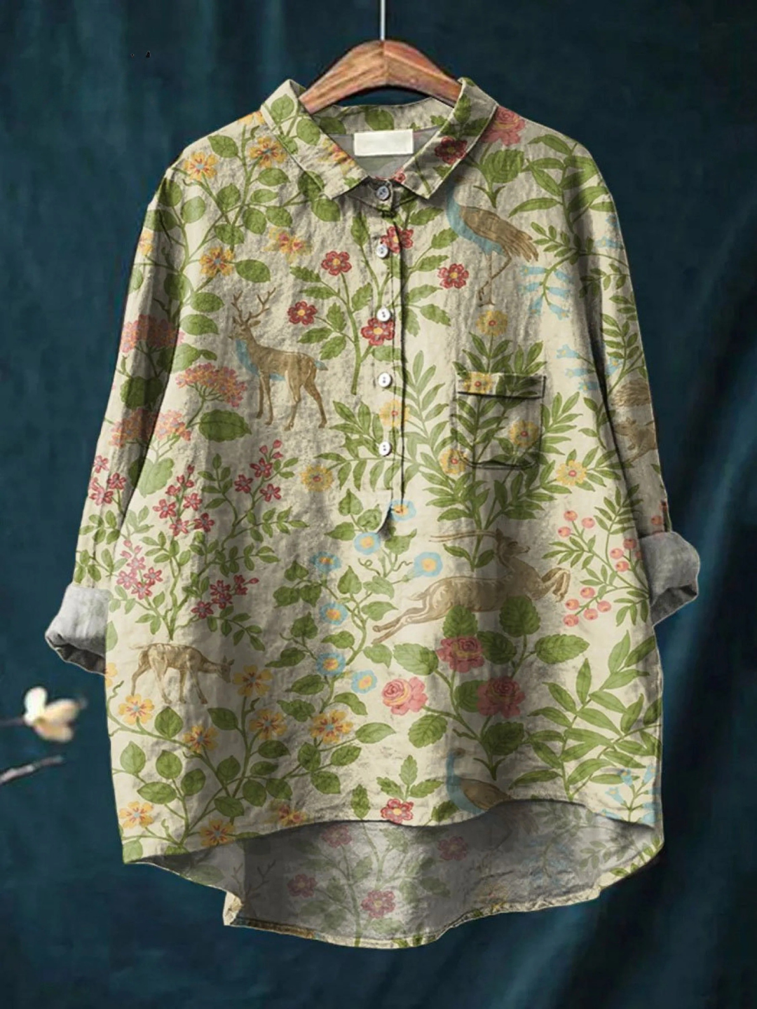 Susannah | Woodland Print Casual Shirt