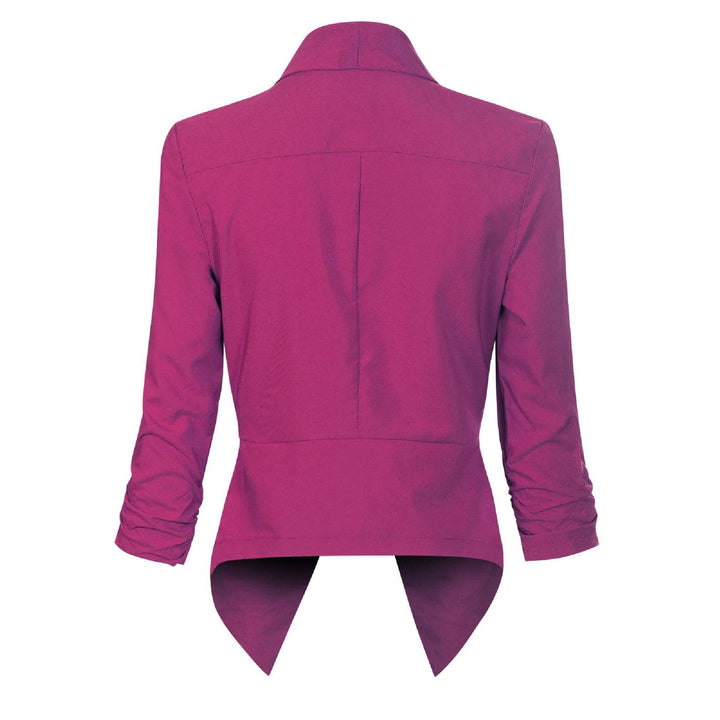Ophelia | Open-Front Draped Blazer
