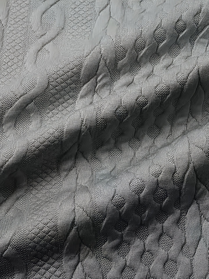 Sybil | Textured Contrast-Trim Shirt