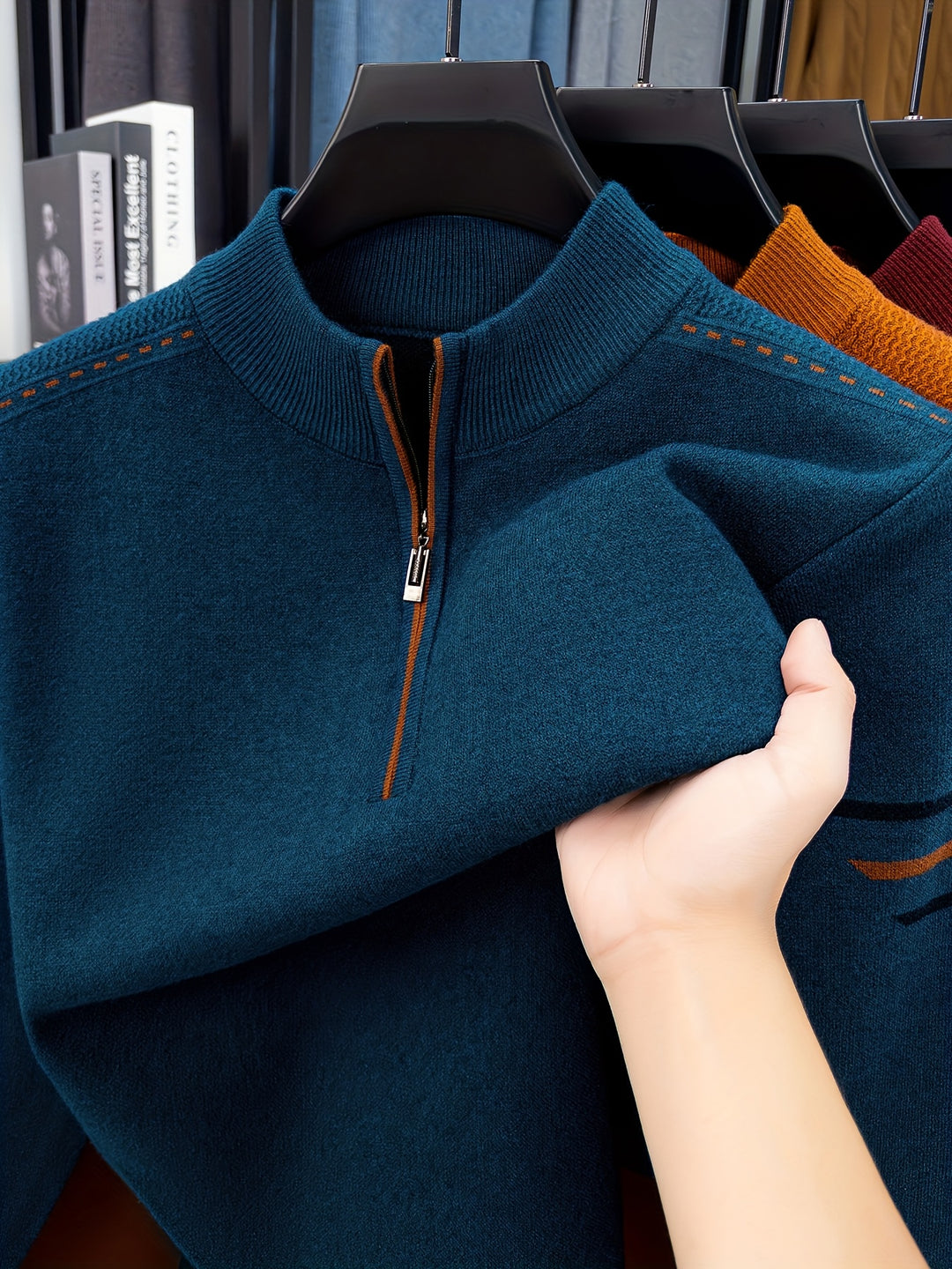 Ambrose | Zip-Neck Pullover Sweater