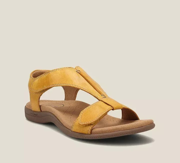 Diane | Women's Orthopedic T-Strap Leather Sandals