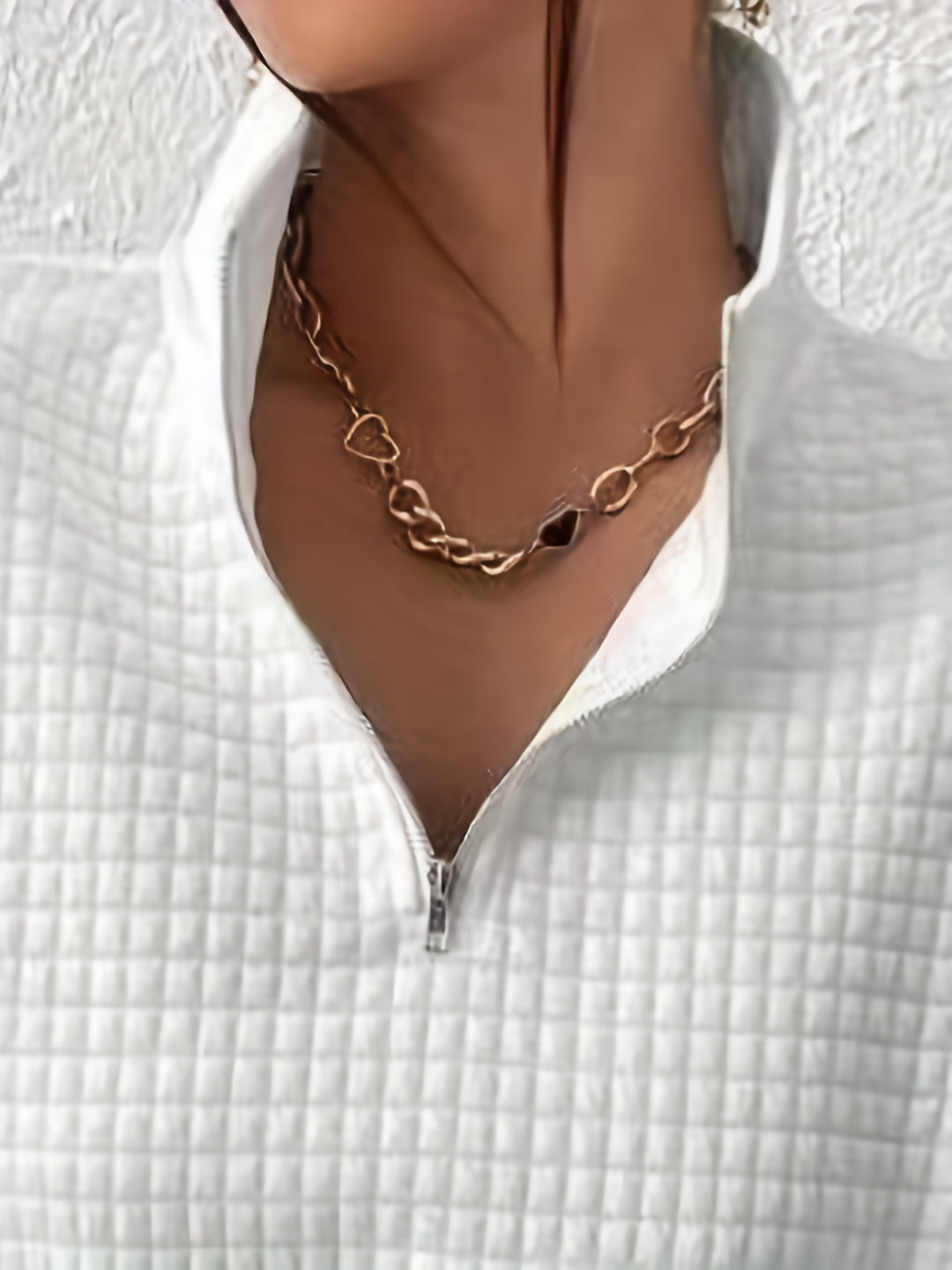 Adelina | Quarter-Zip Textured Sweater