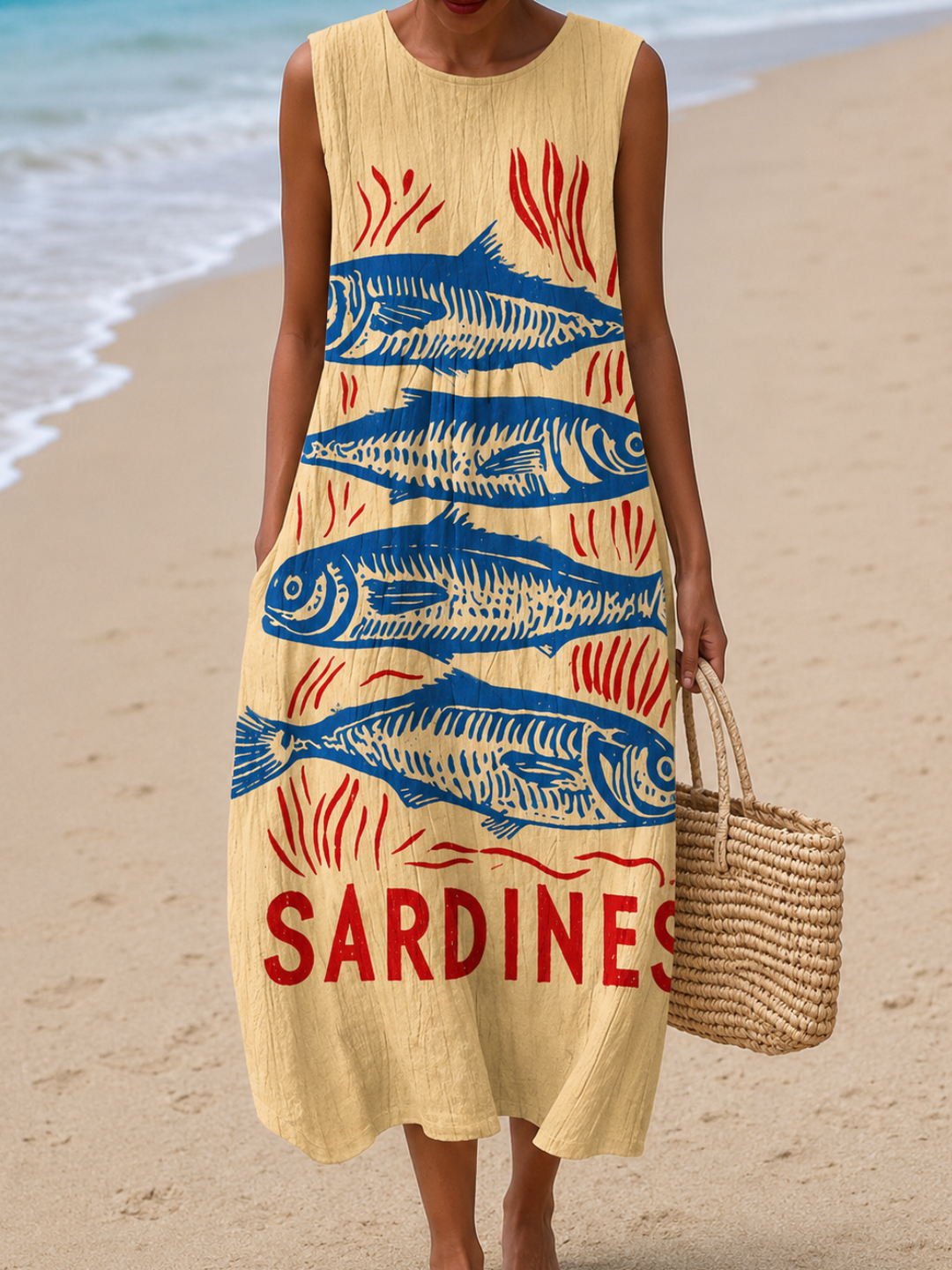Anouk | Sleeveless Relaxed-Fit Midi Dress