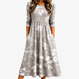 Margaret | Floral Pocket Midi Dress