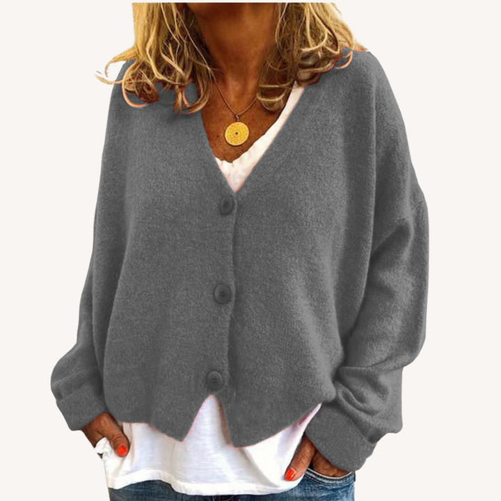 Lisette | Relaxed Button-Front Cardigan