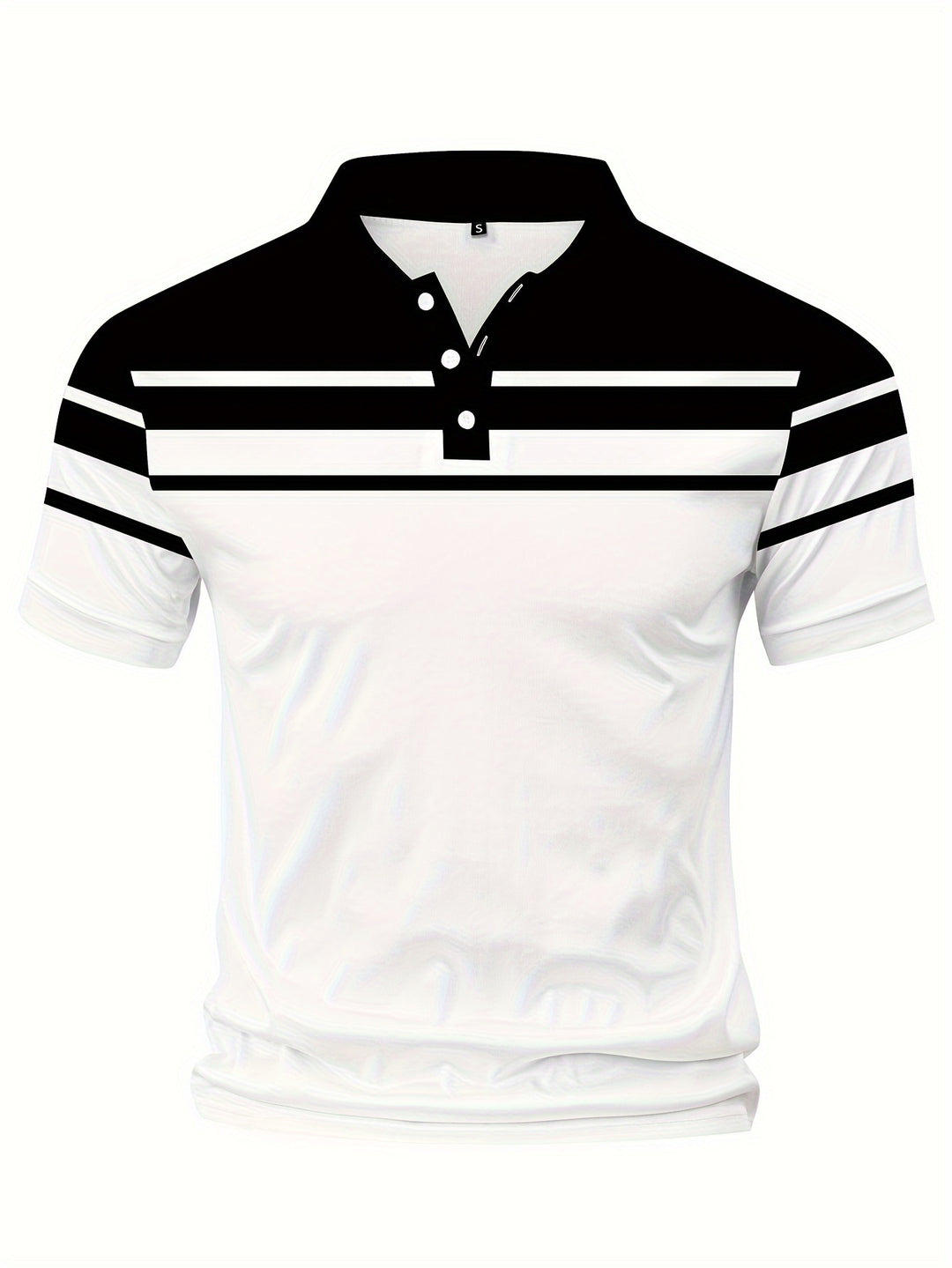 Crane | Men's Chest Stripe Short Sleeve Polo Shirt