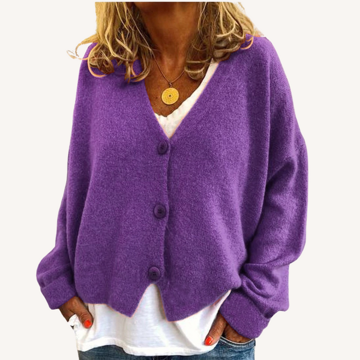 Lisette | Relaxed Button-Front Cardigan