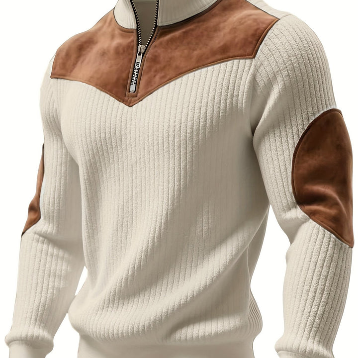 Calvin | Half-Zip Ribbed Pullover